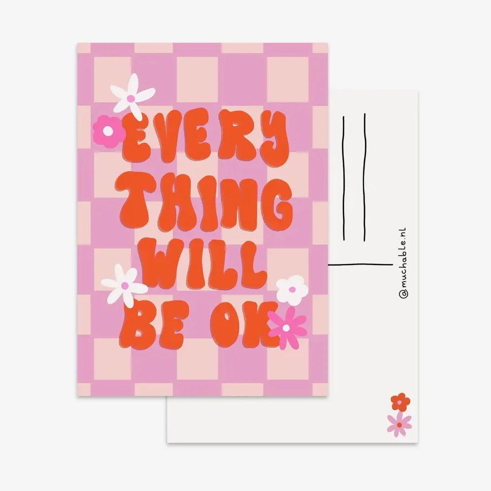 Postkarte - Everything Will Be Ok