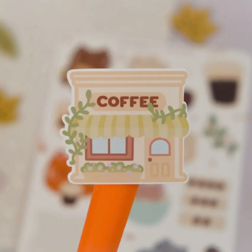 Stickerbogen - Coffee Shop