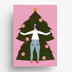 Postkarte - Weihnachtsumarmung