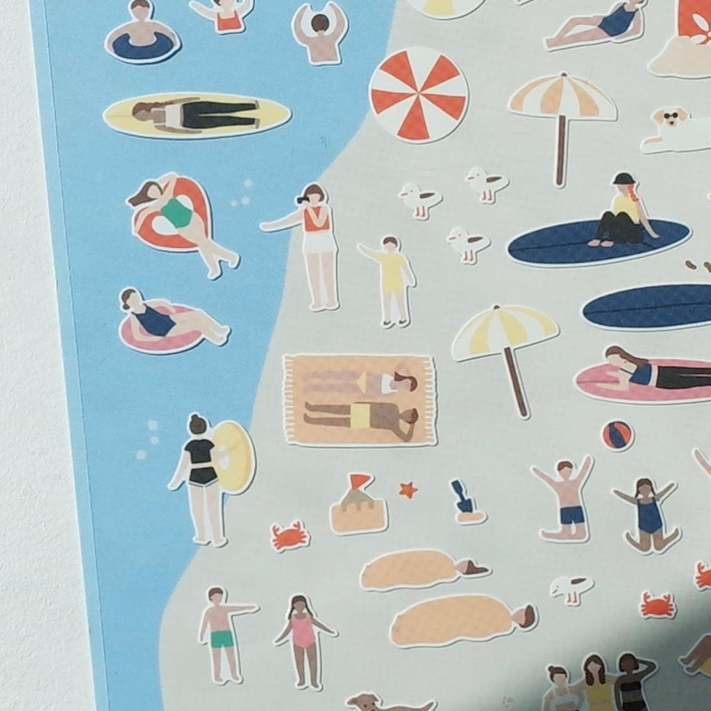 Stickerbogen - Swim