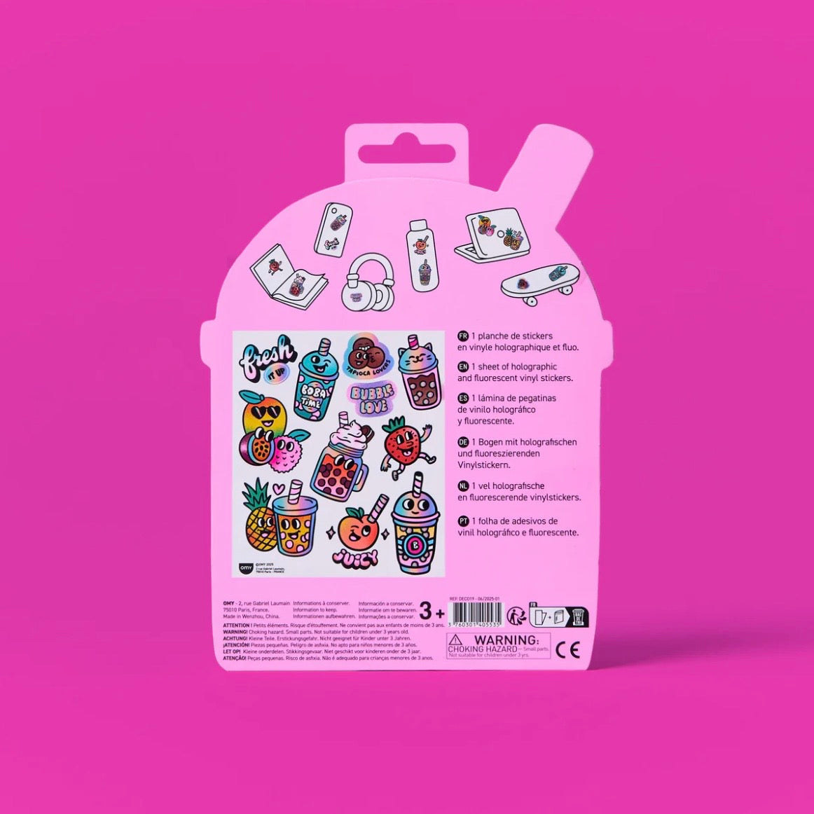 Stickerbogen - Bubble Tea