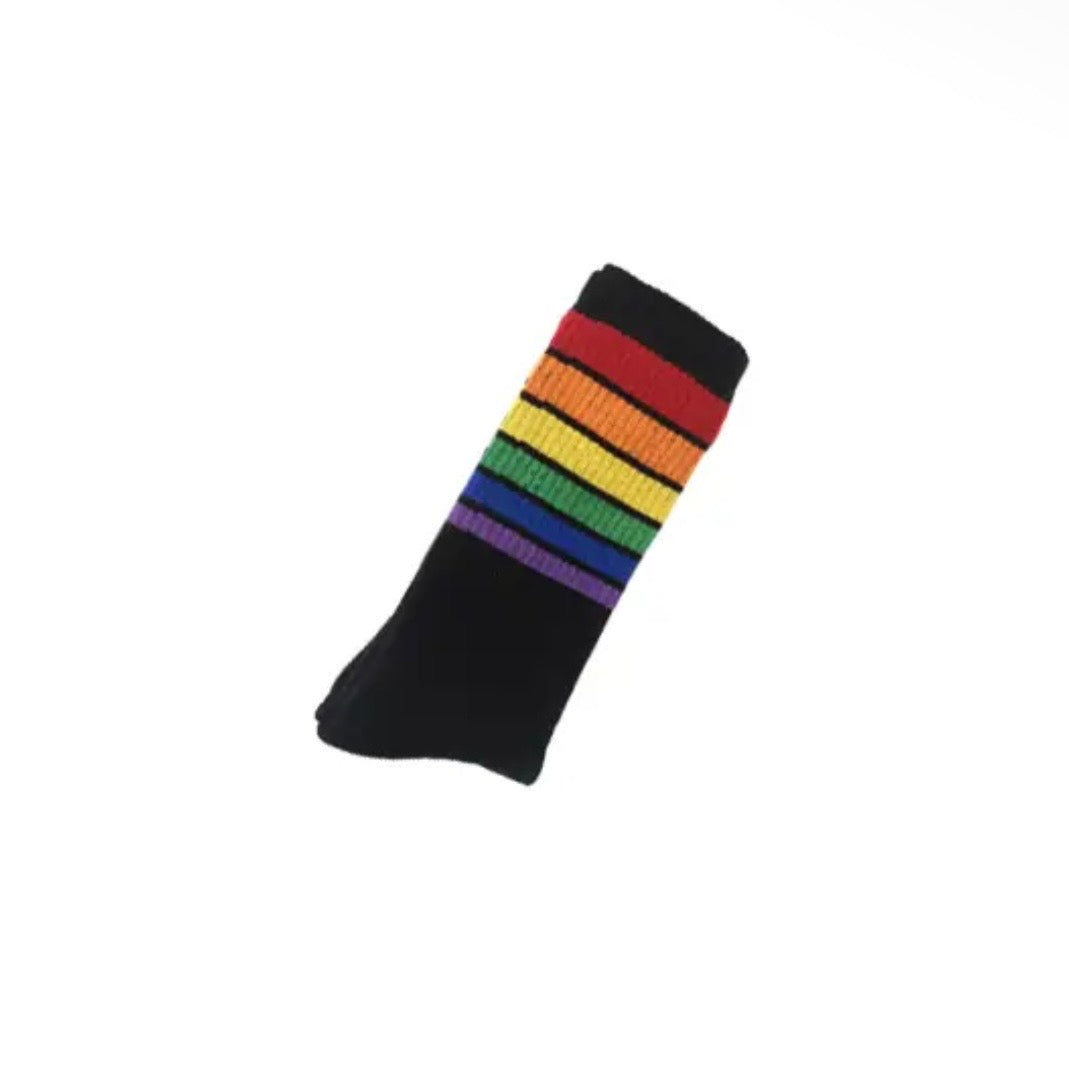 Socken - Regenbogen Schwarz