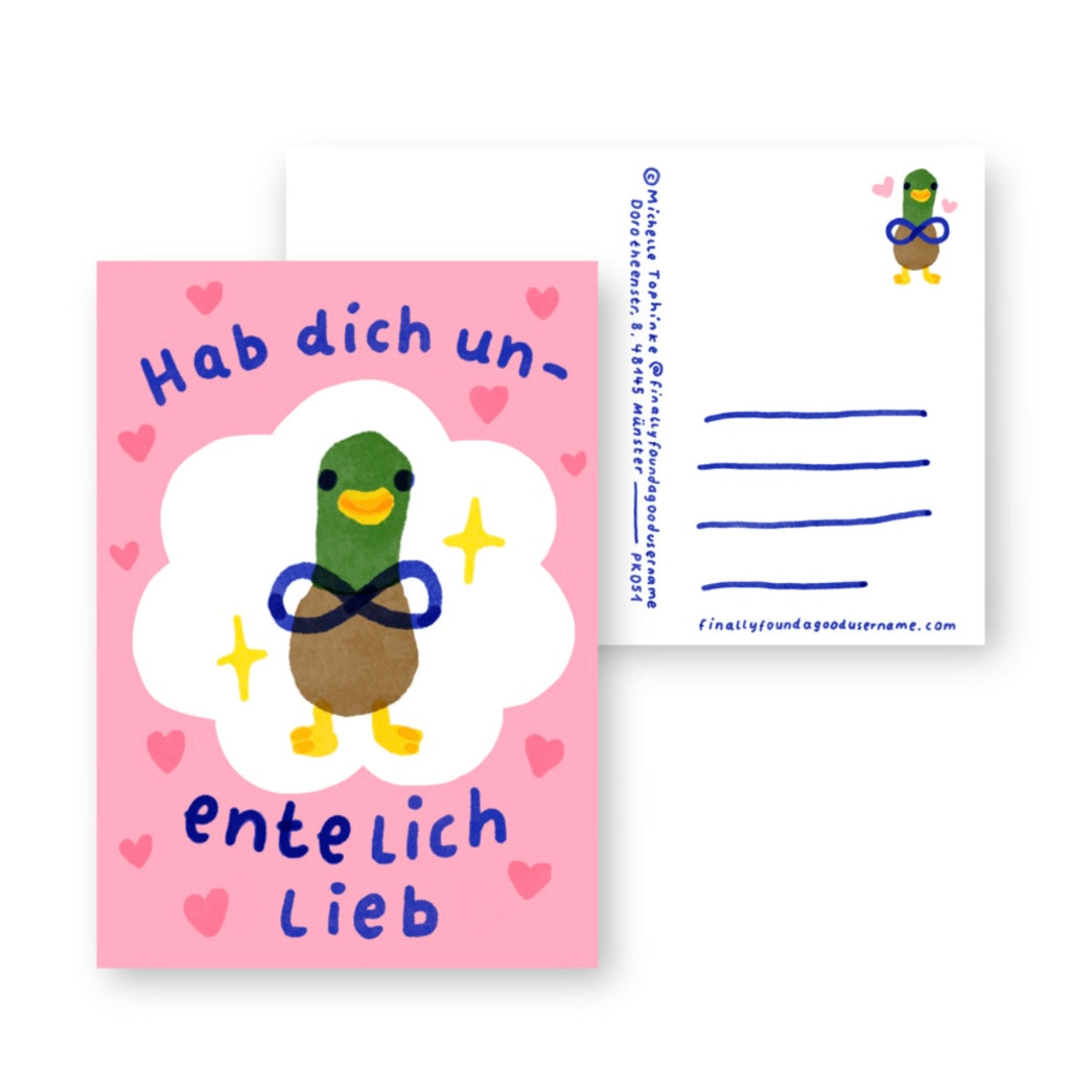 Postkarte - UnEntelich Lieb