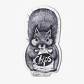 Holzmagnet - Chipshörnchen