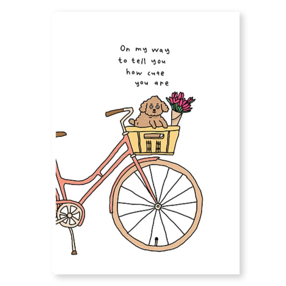 Grußkarte - On My Way To Tell You