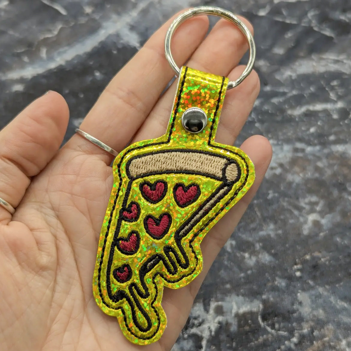 Schlüsselanhänger - Pizza