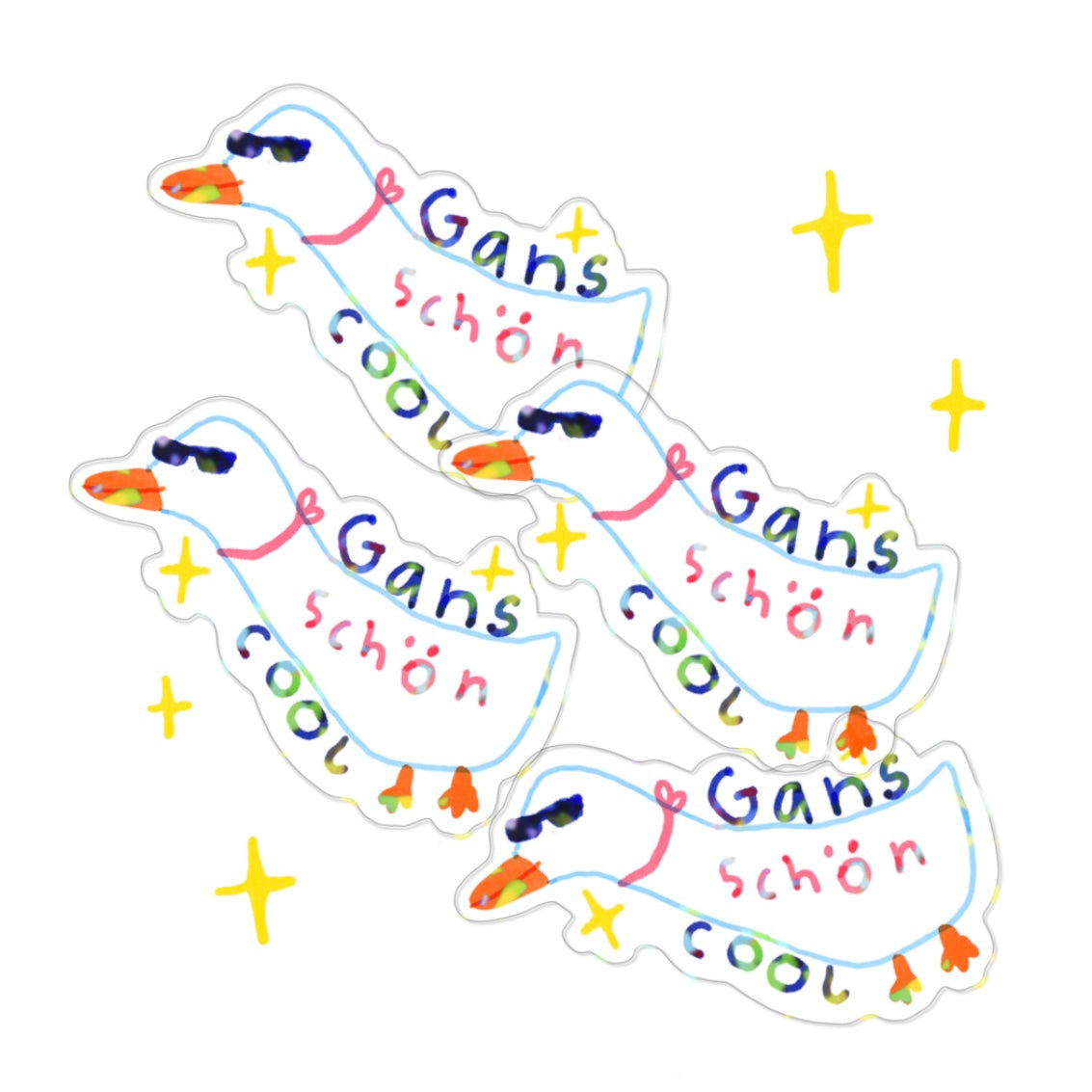 Aufkleber - Glitzer Sticker