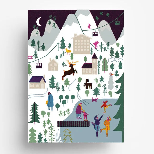 Postkarte - Winterwunderland