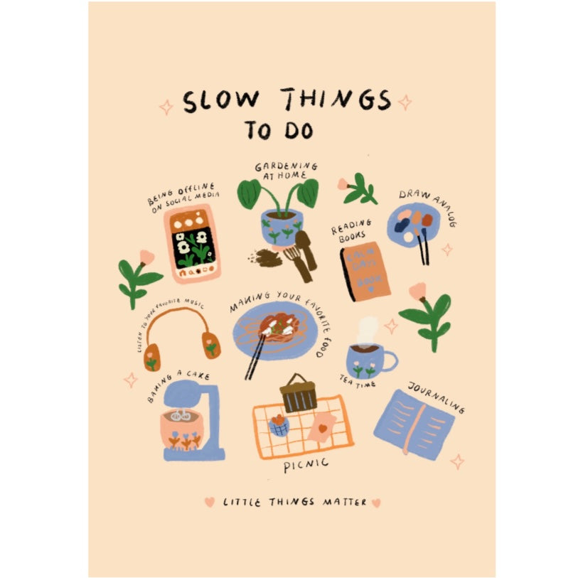 Postkarte - Slow Things