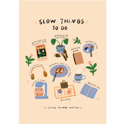 Postkarte - Slow Things
