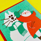 Grußkarte - Snow Cat