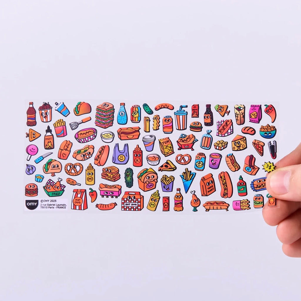 Stickerbogen - Hot Dog Shop