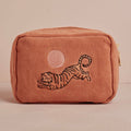 Besticke Cordtasche M - Altrosa