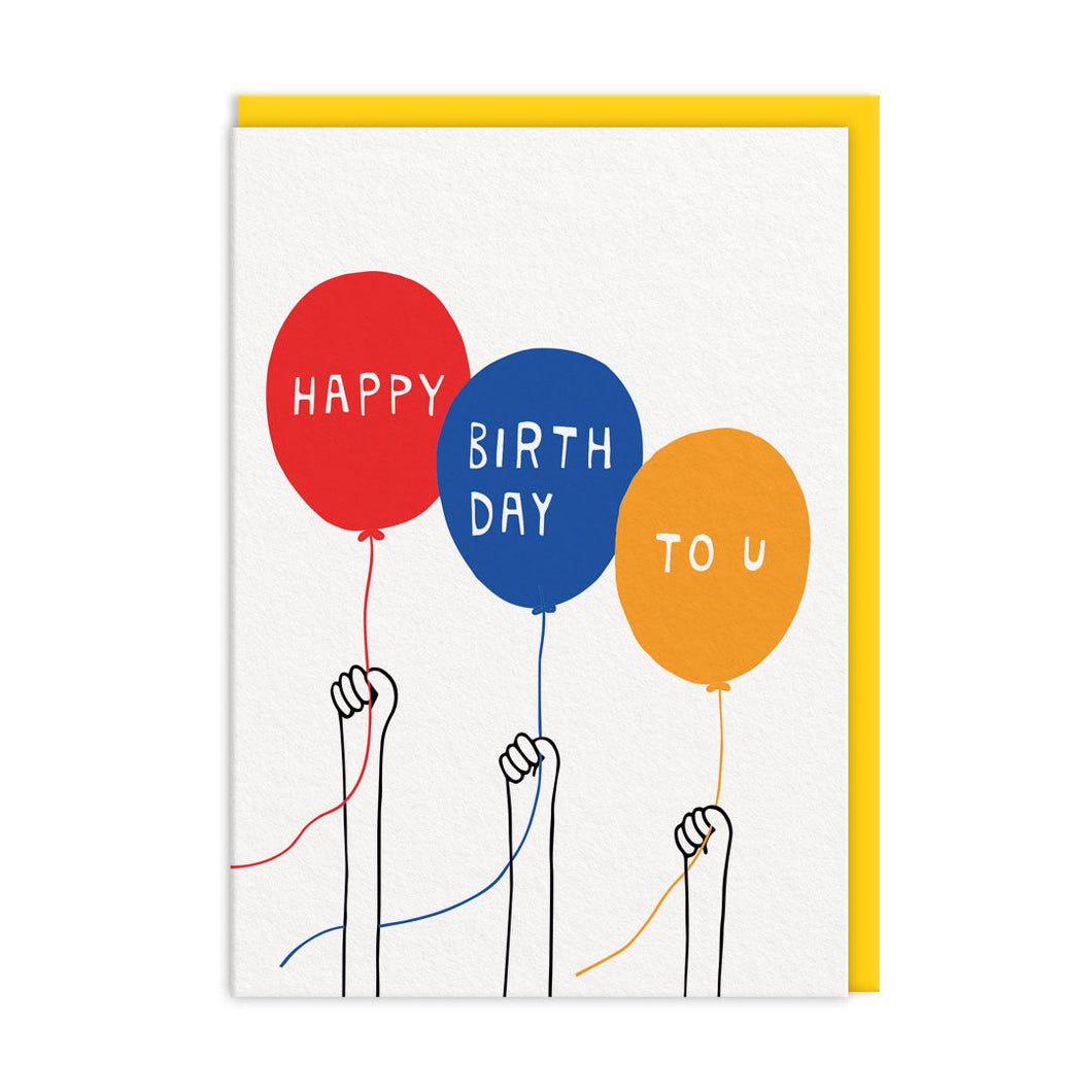 Grußkarte - Happy Birthday To U