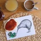 Brettchen - Zwei Kiwis