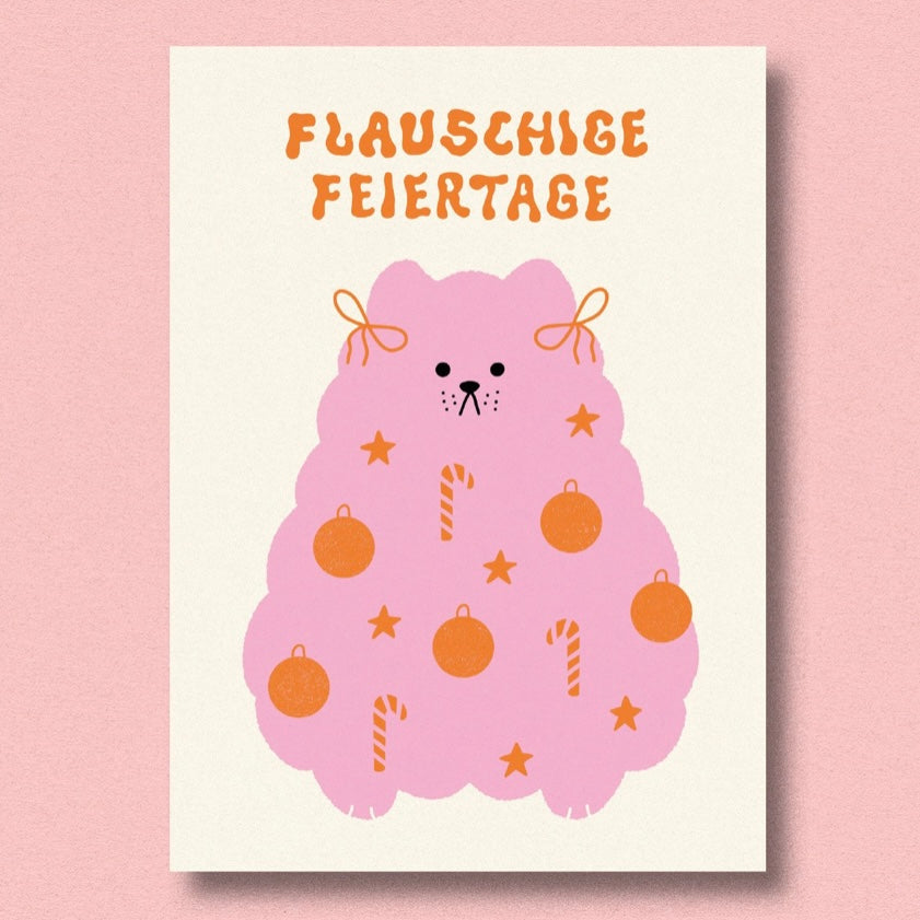 Postkarte - Flauschige Feiertage