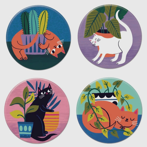 Magnet - Plant Cats