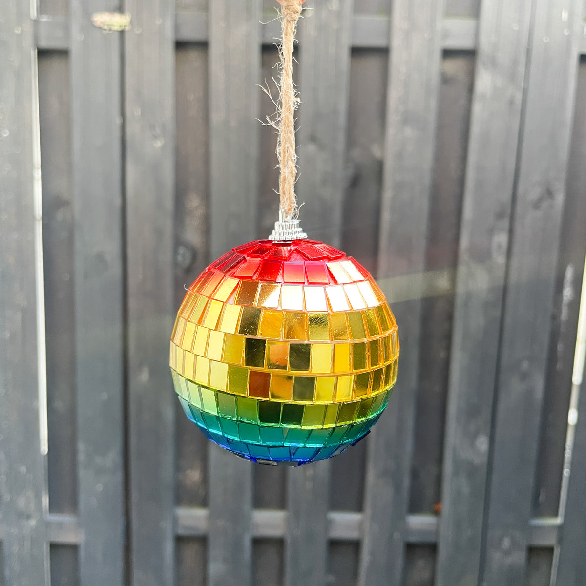 Aufhänger - Discokugel Regenbogen
