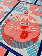 Grußkarte - Cat Bauble