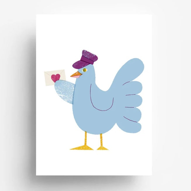 Postkarte - Taubenpost