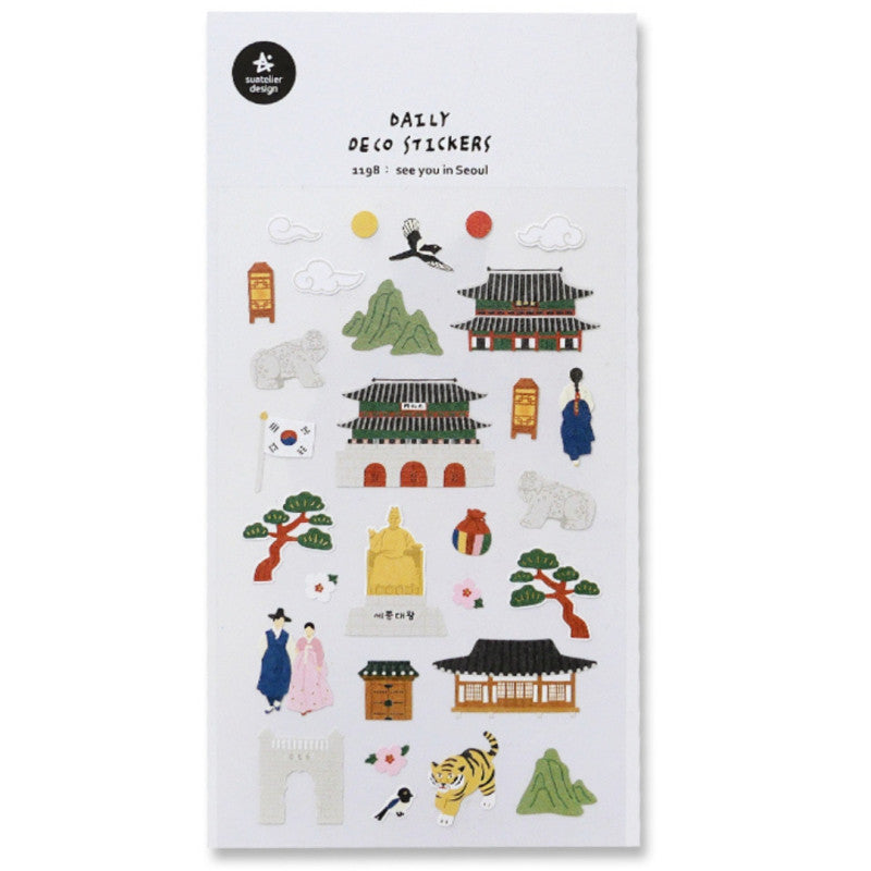 Stickerbogen - Seoul