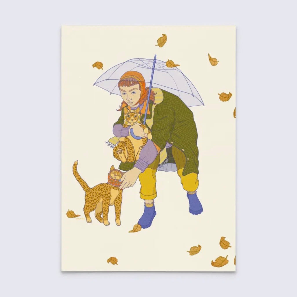 Postkarte - Rainy Day