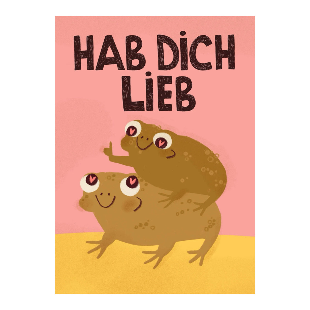 Postkarte - Hab Dich Lieb