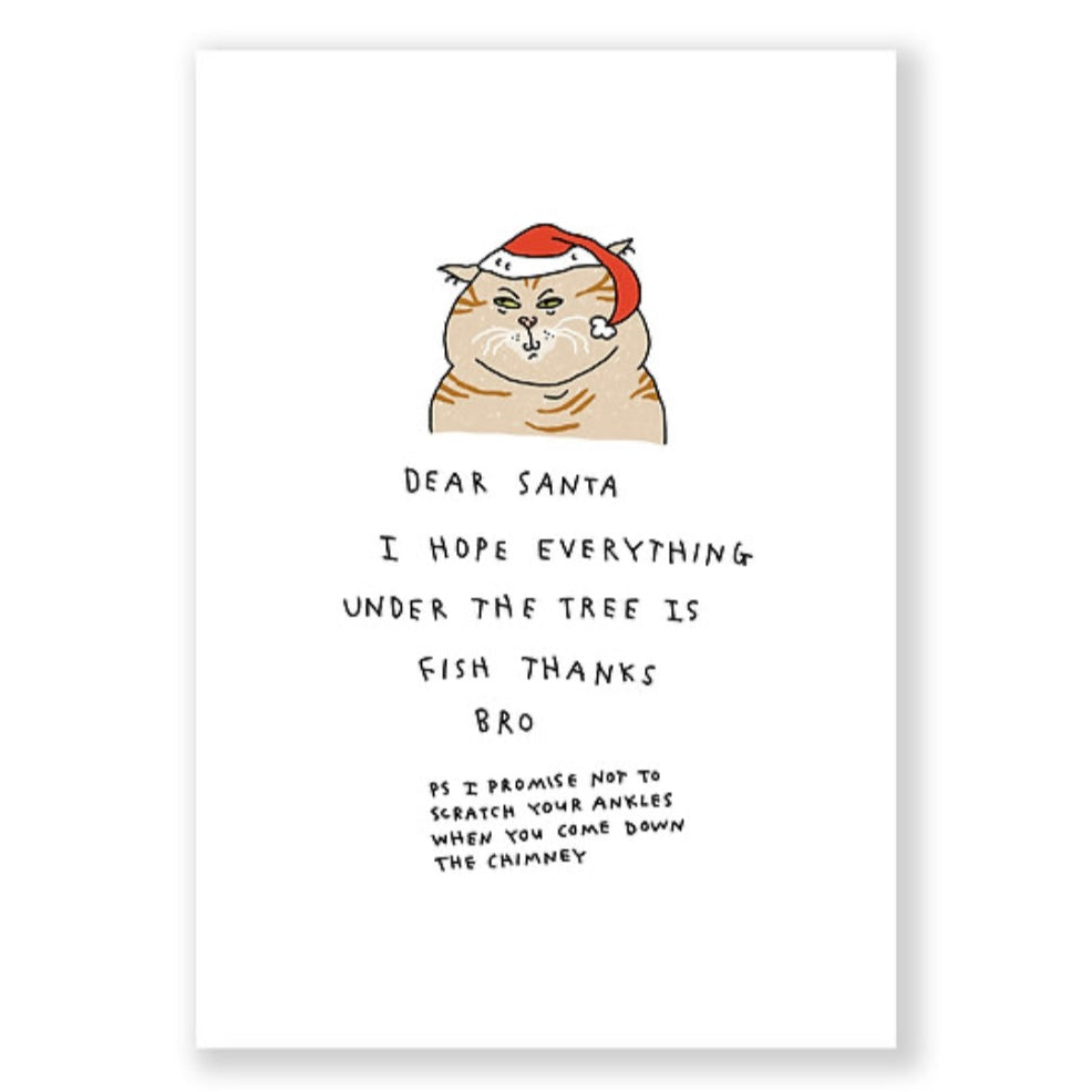 Grußkarte - Dear Santa