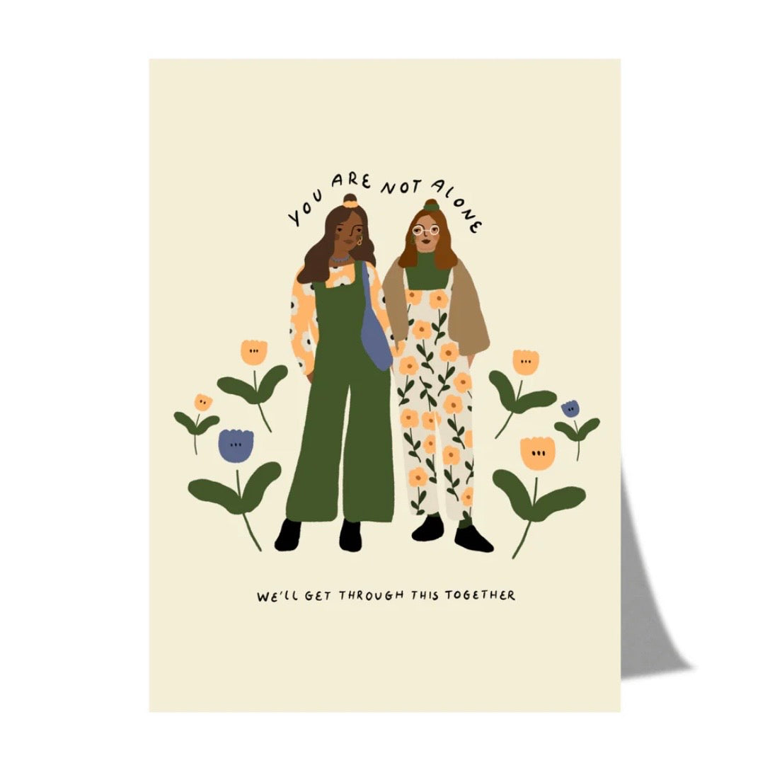 Postkarte - You Are Not Alone