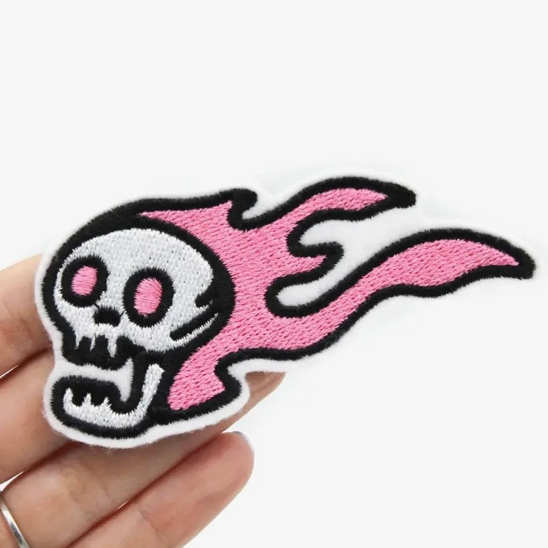 Patch - Flaming Skull