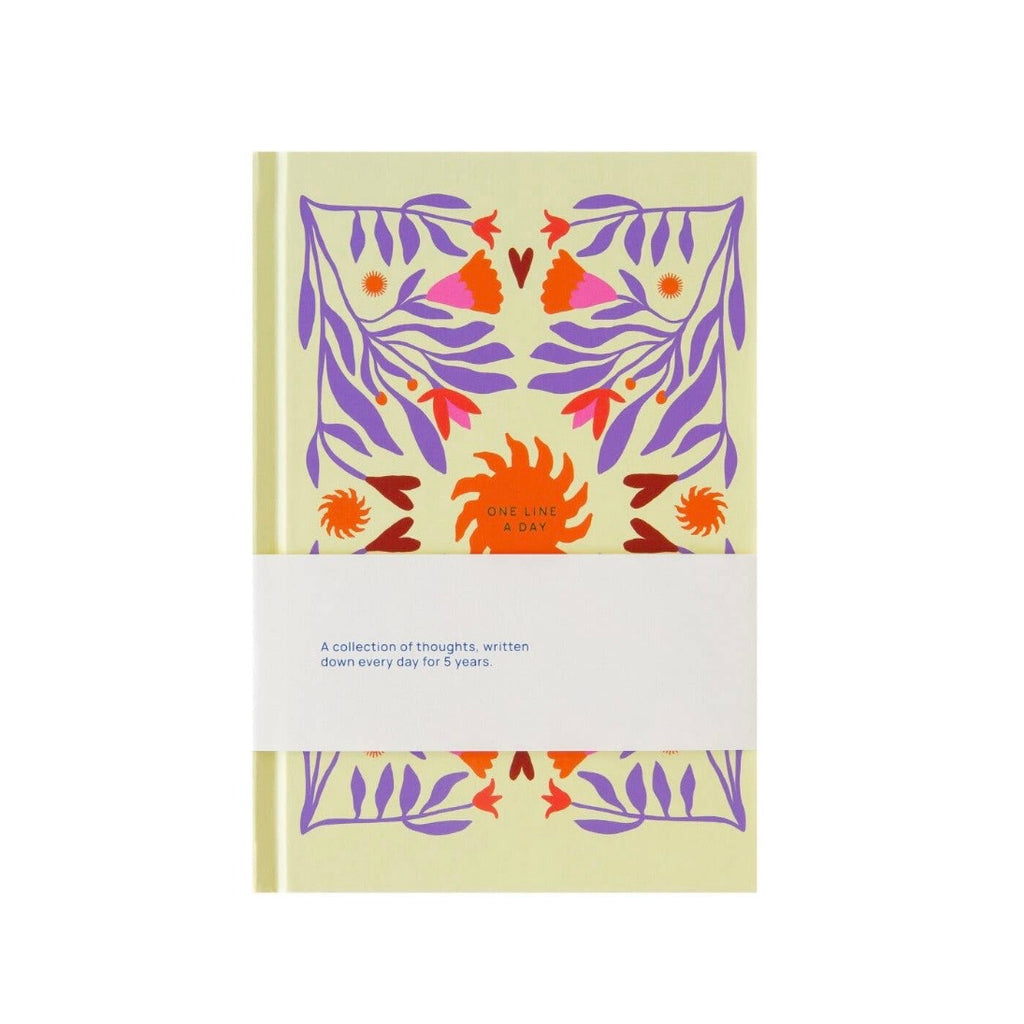 A Line A Day - 5 Year Journal - Floral