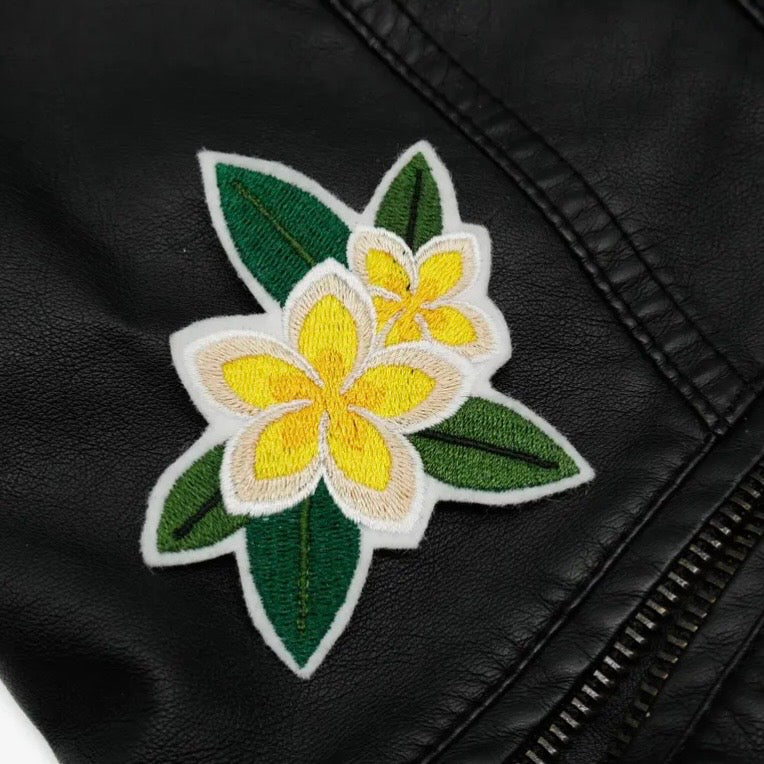 Patch - Gelbe Plumeria