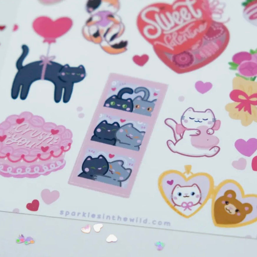 Stickerbogen - Sweet Love
