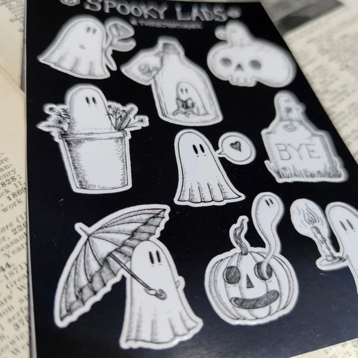 Stickerbogen - Spooky Lads