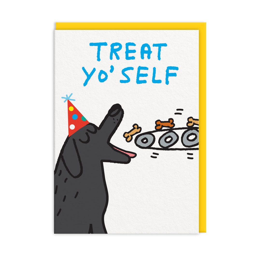 Grußkarte - Treat Yo'Self