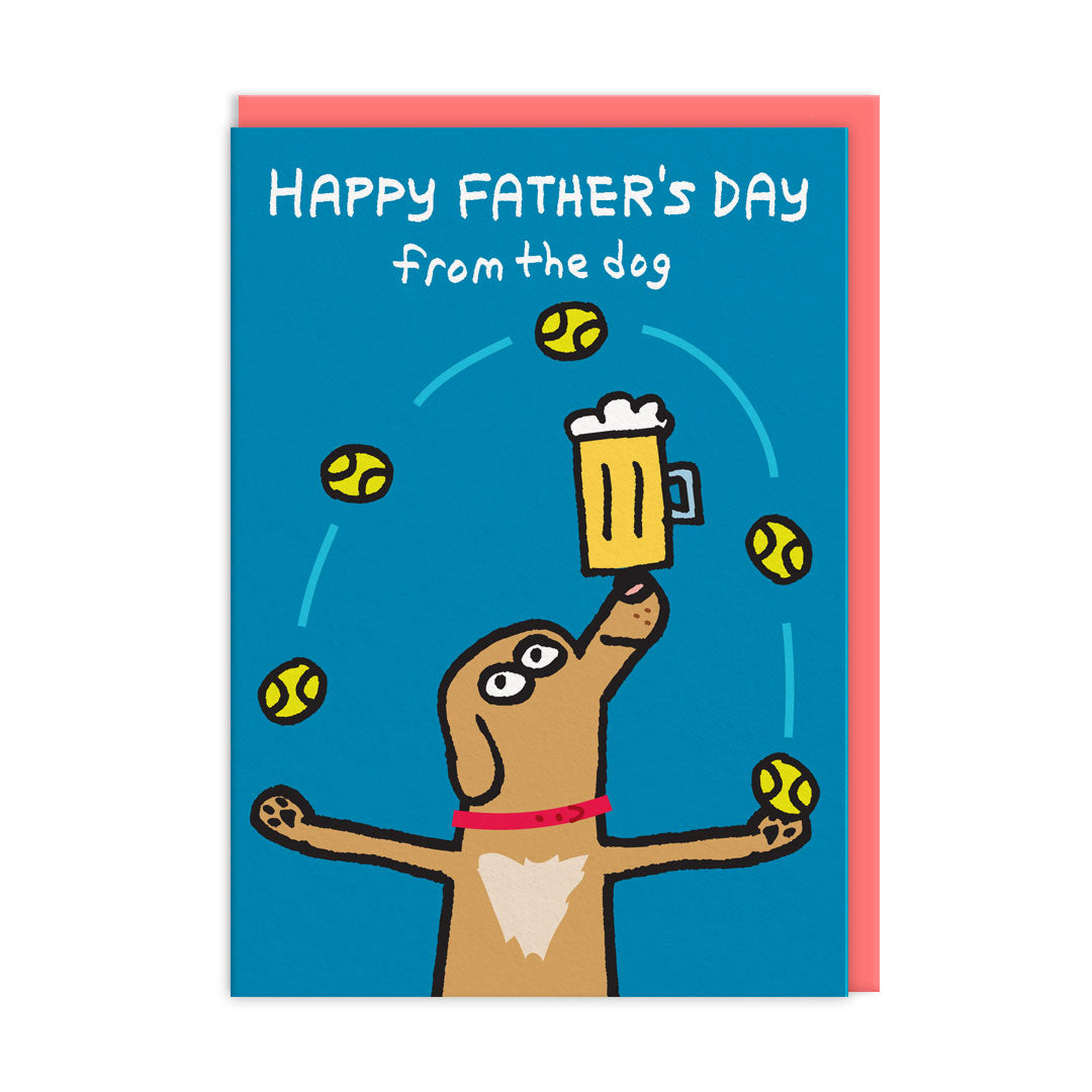 Grußkarte - Happy Father's Day from the Dog