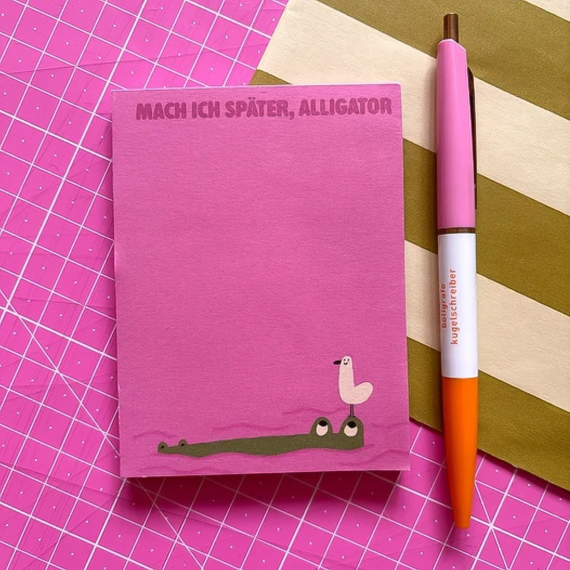 Notizblock - Mach Ich Später, Alligator