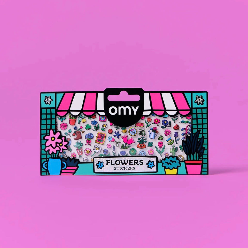Stickerbogen - Flower Shop