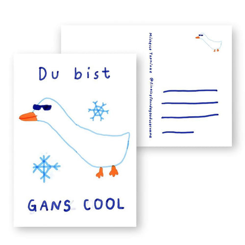 Postkarte - Du bist Gans Cool