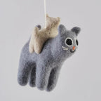 Anhänger aus Filz - Katze und Kitten