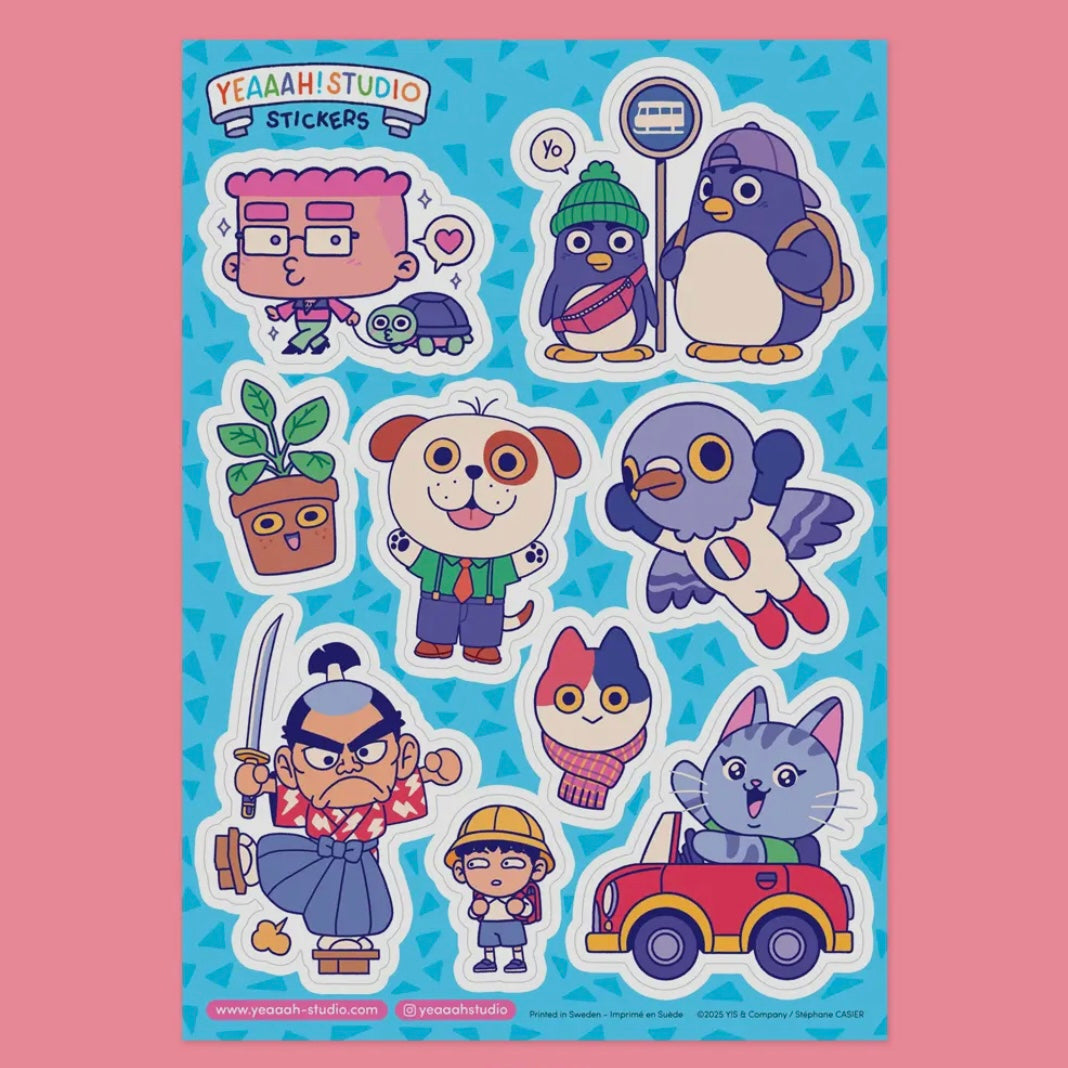 Stickerbogen - Yeaaah! Characters