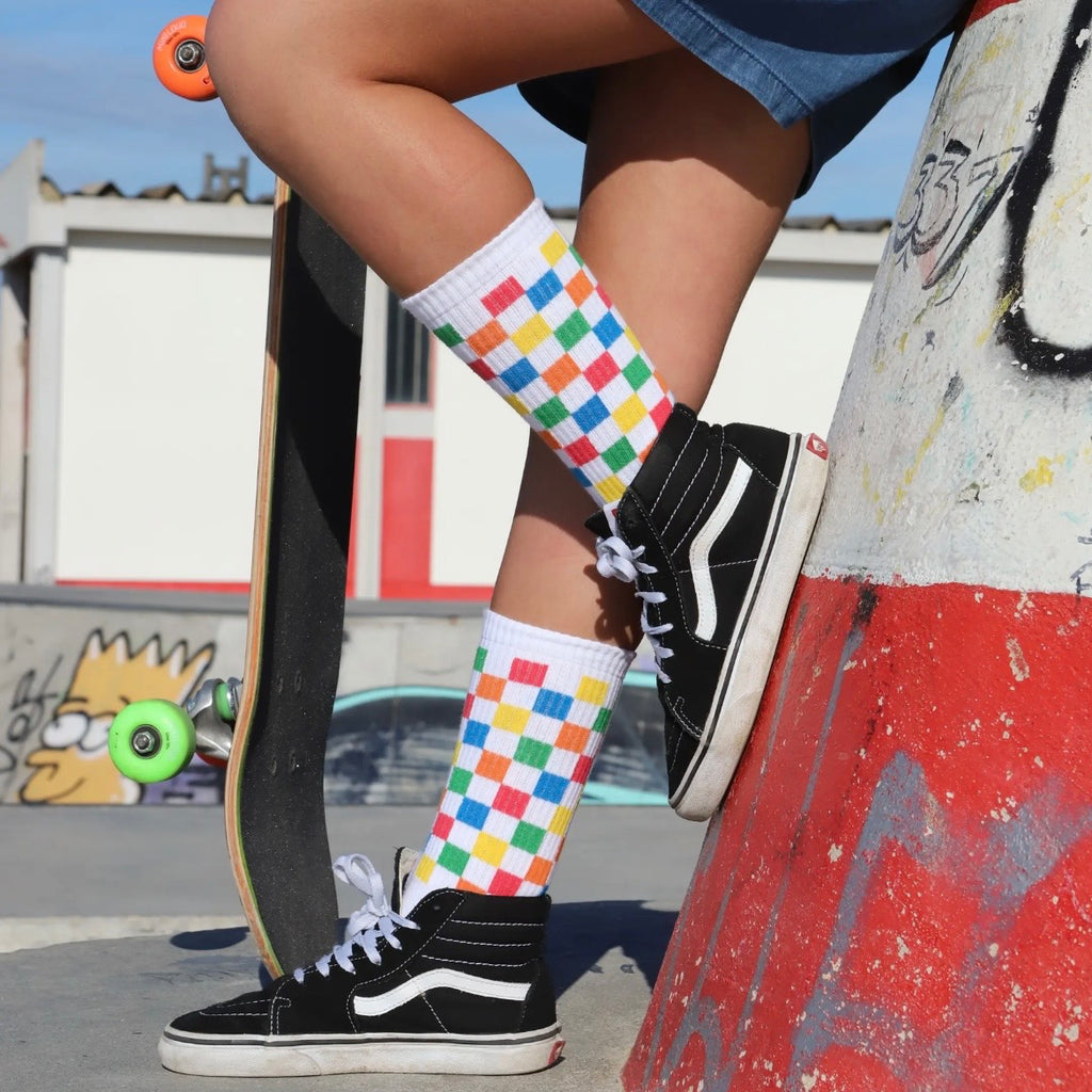Socken - Checkerboard Bunt