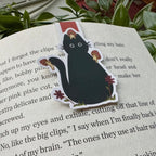 Magnetisches Lesezeichen - Schwarze Katze