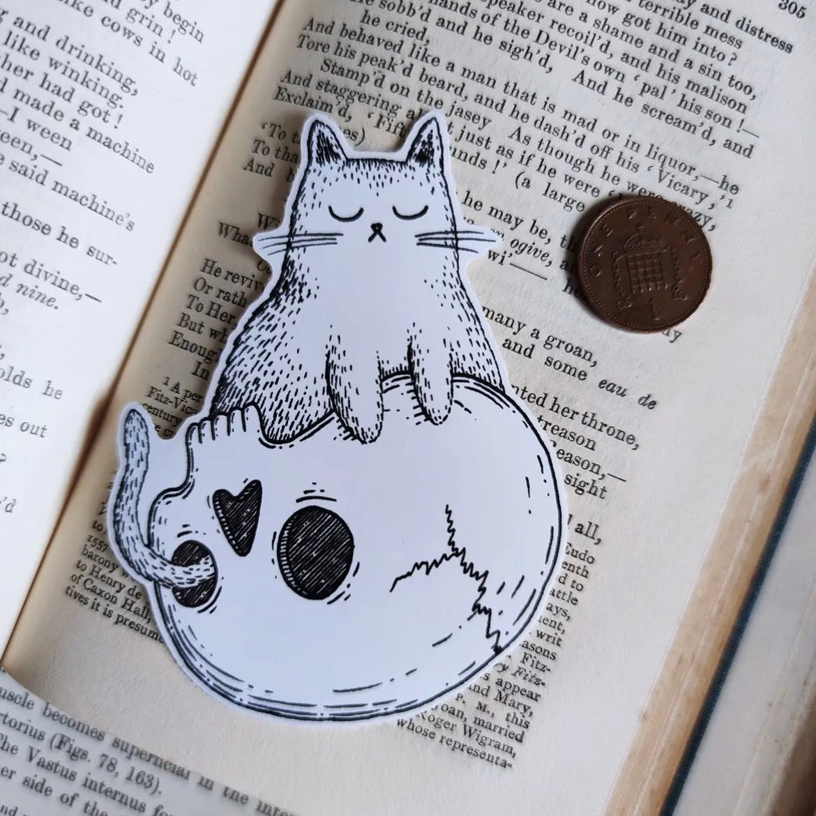 Sticker - Skull Cat