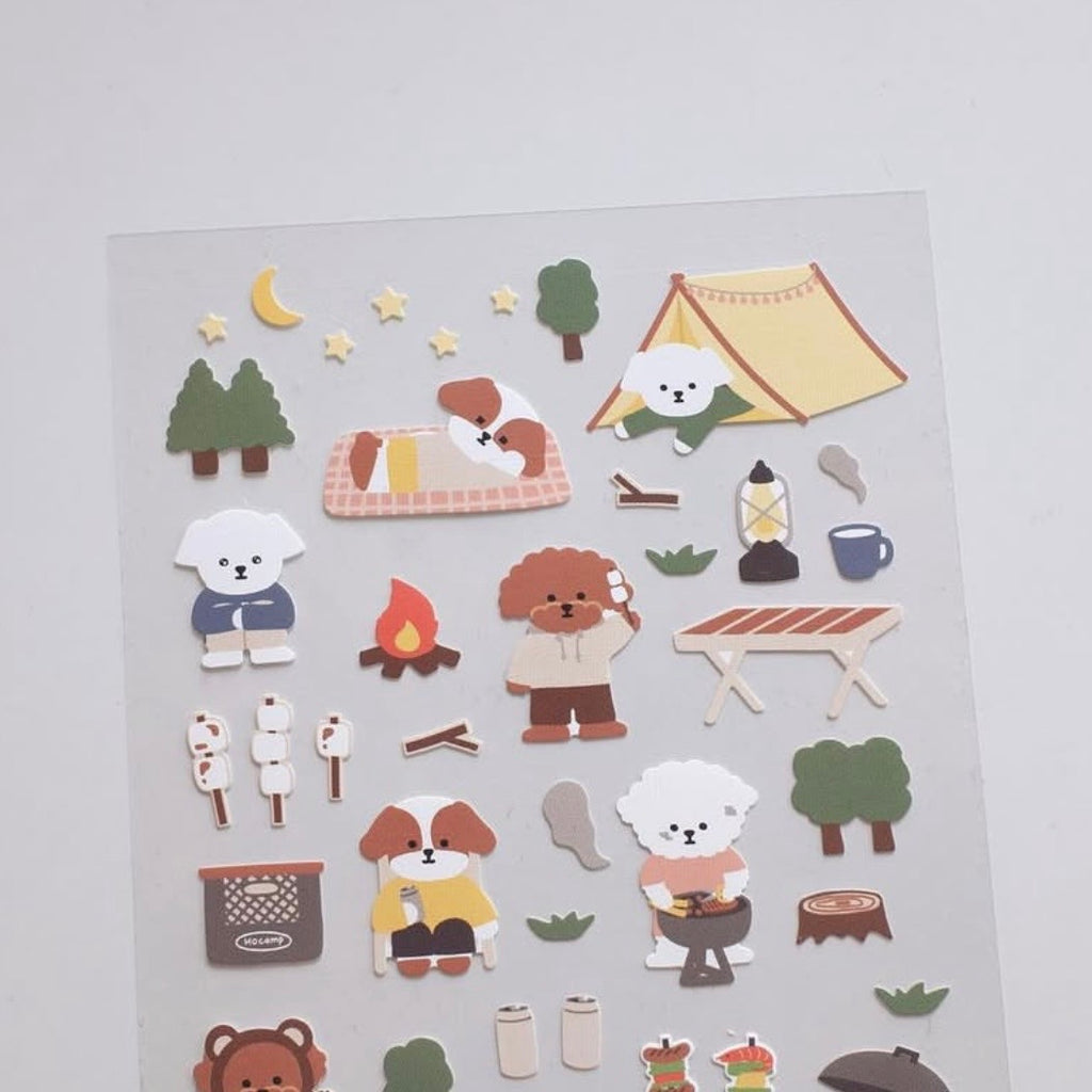 Stickerbogen - Camping