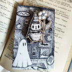 Anstecker aus Holz - Big Flower