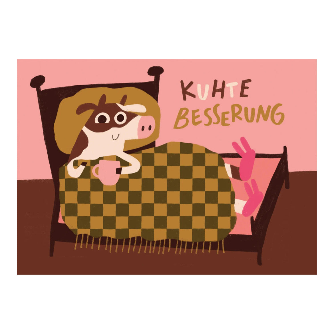 Postkarte - Kuhte Besserung