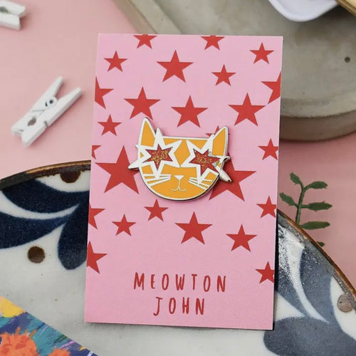 Meowton John Katzen Pin