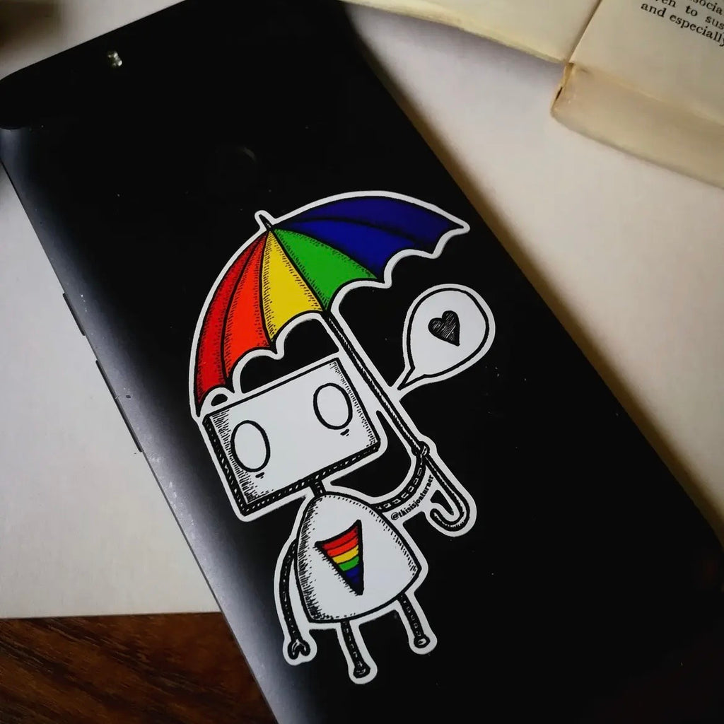 Sticker - Rainbow Robot