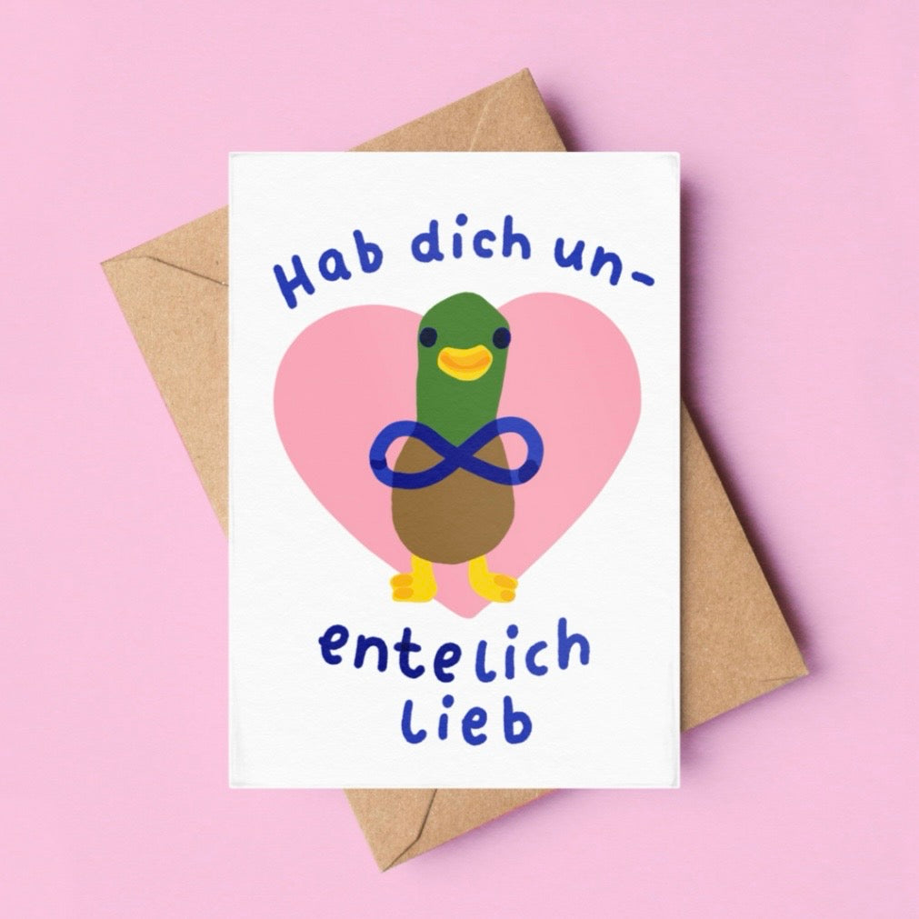 Grußkarte - UnEntelich Lieb